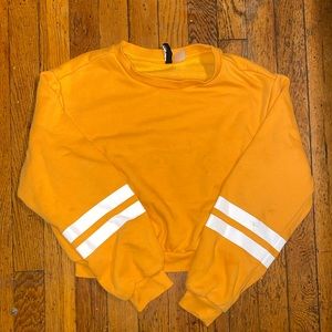 Orange crop sweater